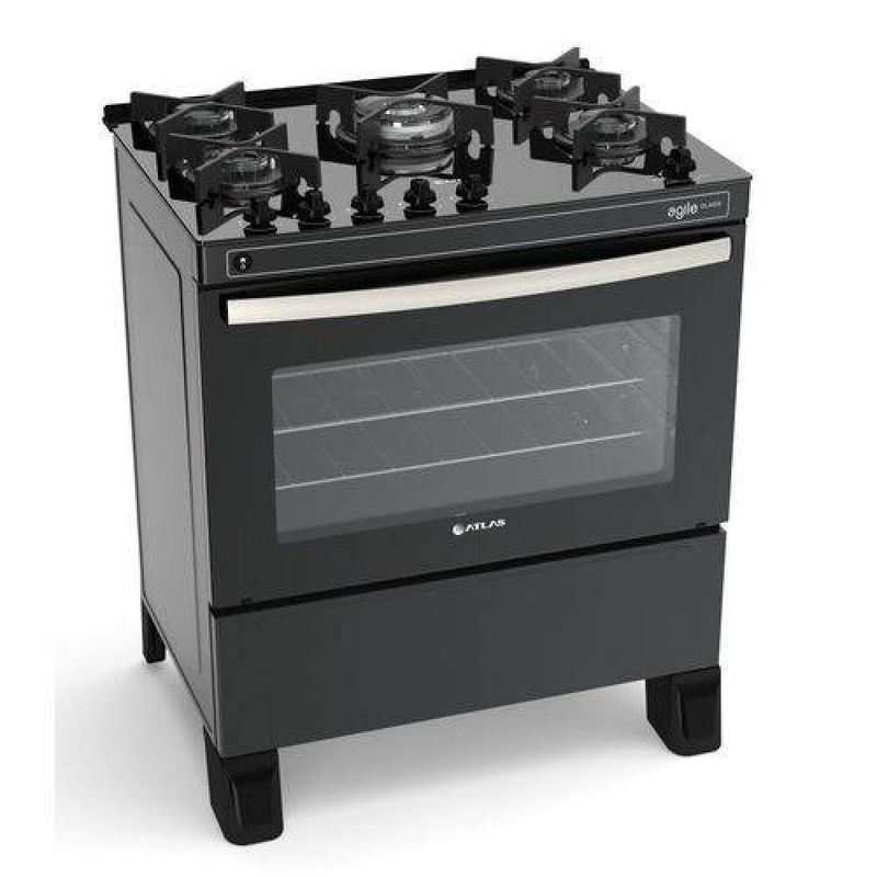 fogao-5-bocas-atlas-automatico-agile-glass-preto