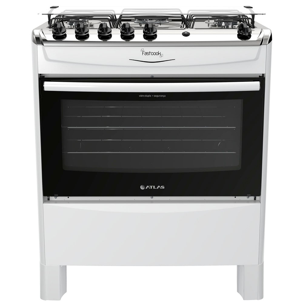 Fogão 5 Bocas Atlas Automático Fastcook Branco