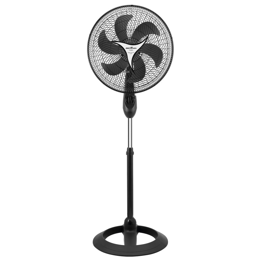 Ventilador de Coluna Britânia Mega Turbo 40cm 3 Velocidades Preto 110V