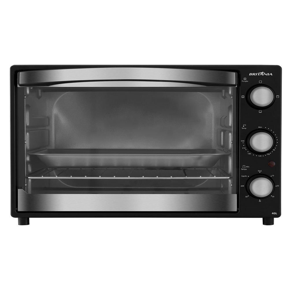 Forno Elétrico Britânia de Bancada BFE40PI 40L Preto 220V