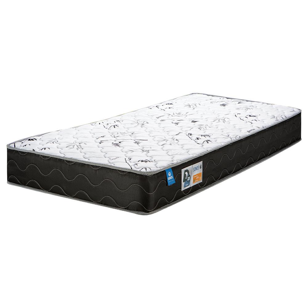 Colchão Solteiro (188x88) Home D23 Preto/Branco Sonos Colchões