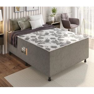 Cama Box Casal Conjugada (138x188) D28 Marrom Plus Design Colchões