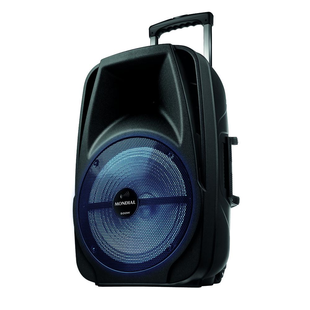 Caixa de Som Amplificada Mondial CM500 500W Bluetooth USB SD