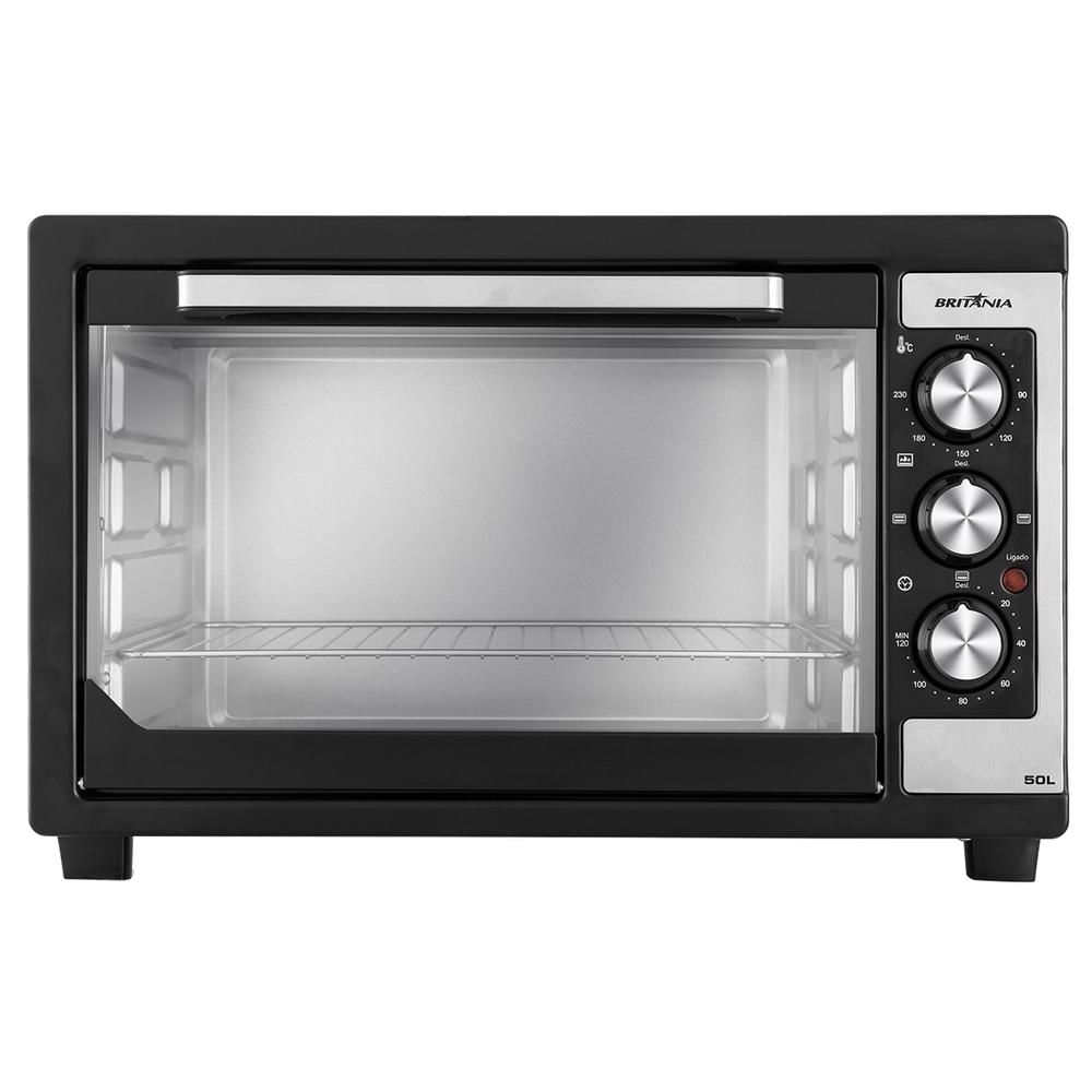 Forno Elétrico Britânia de Bancada BFE50P 50L Preto 220V
