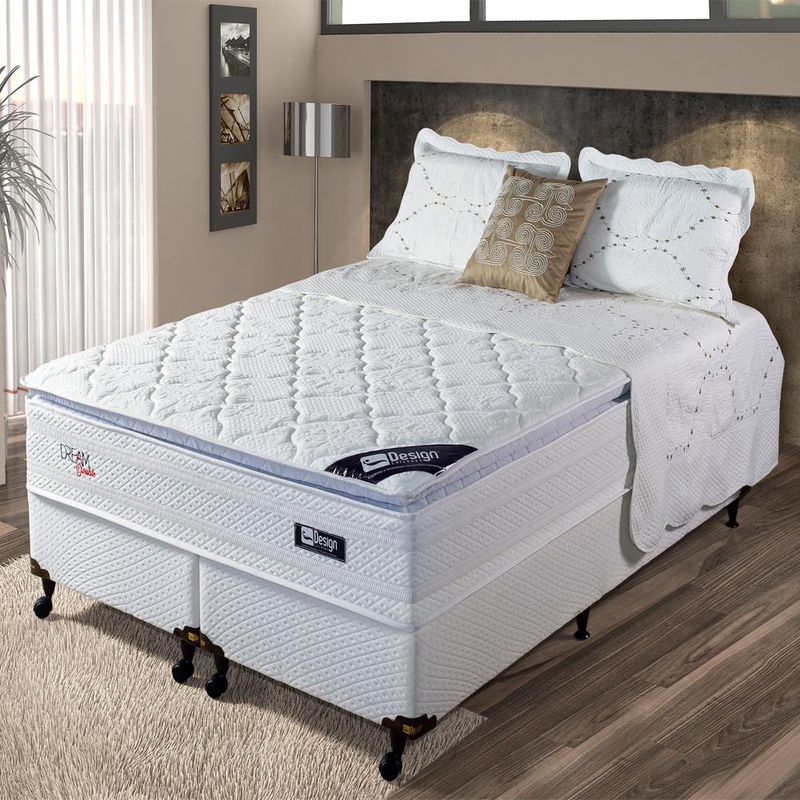 cama-box-casal-158-198-dream-doubler-molas-ensacadas-branca-design-colchoes
