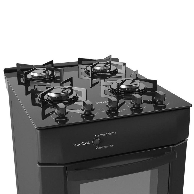 fogao-4-bocas-suggar-automatico-fgv402PT-preto