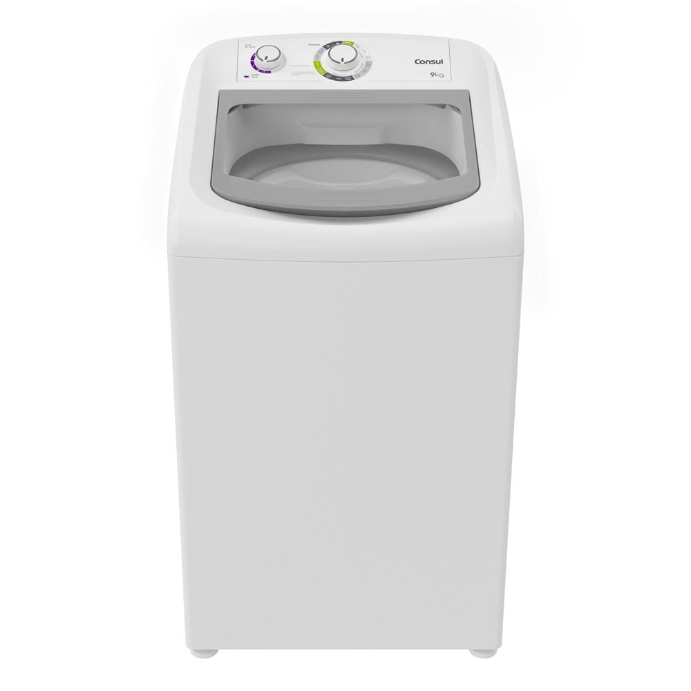 Lavadora de Roupas Automática Consul 9kg CWB09 Dosagem Extra Econômica Branca 110V