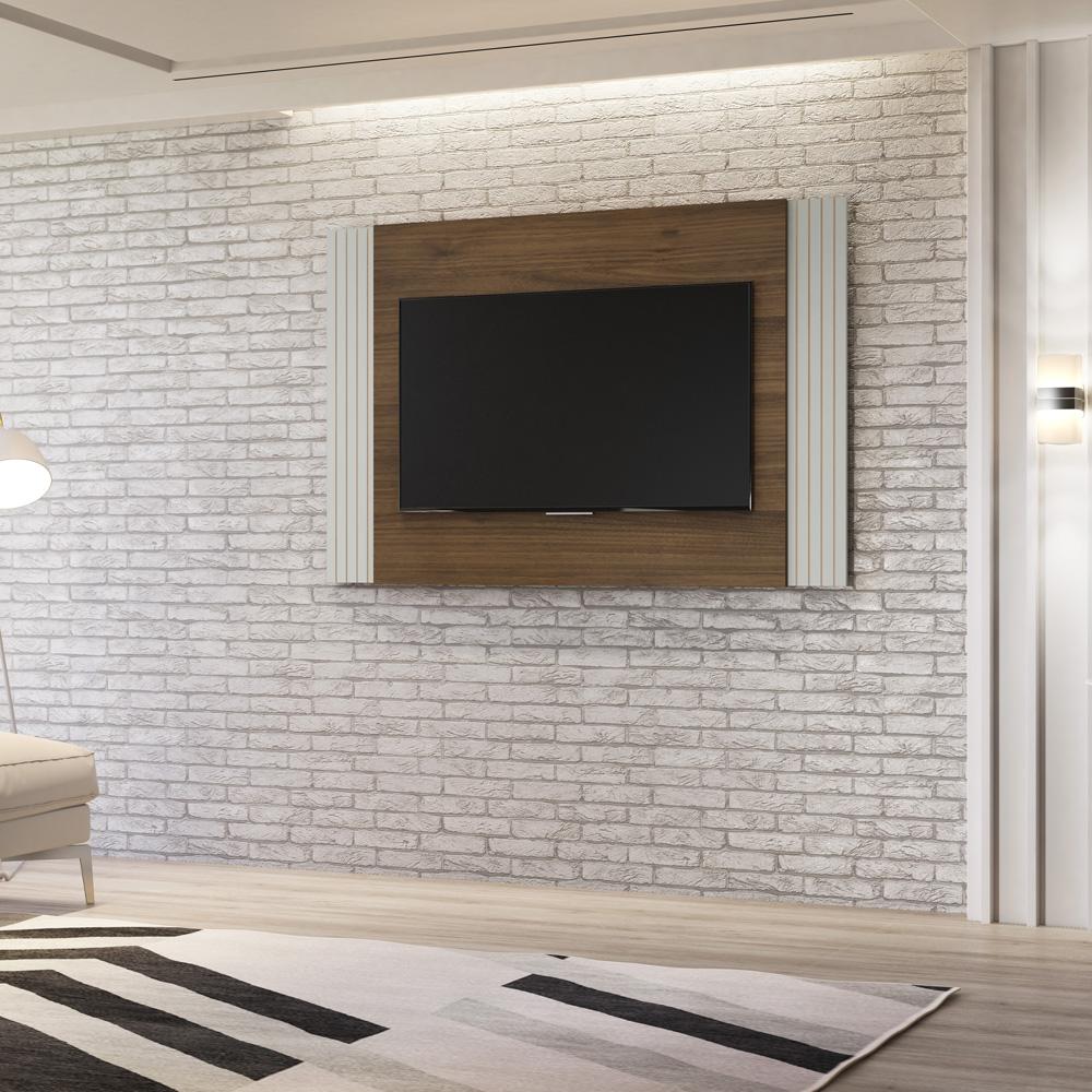 Painel para TV até 42" Avelã/Off White Furnas Linea Brasil