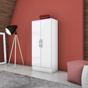 Armário Multiuso 2 Portas Branco B14-10 Briz Móveis