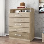 comoda-5-gavetas-com-corredicas-metalicas-nogal-vanilla-touch-triunfo-demobile
