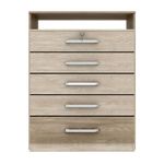 comoda-5-gavetas-com-corredicas-metalicas-nogal-vanilla-touch-triunfo-demobile