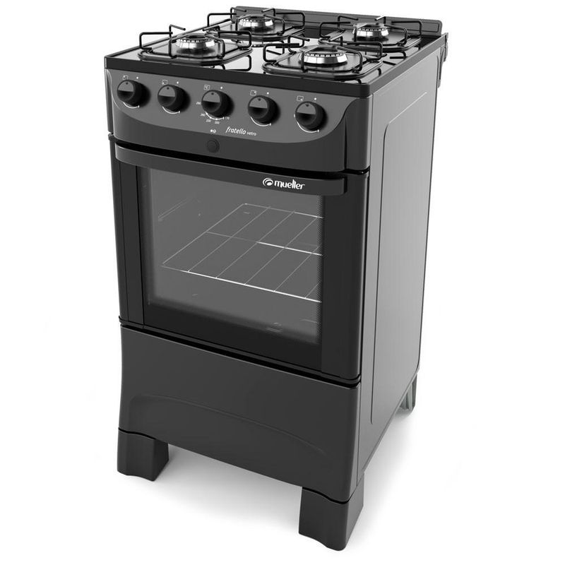 fogao-4-bocas-mueller-automatico-fratello-vetro-stile-preto-fosco-