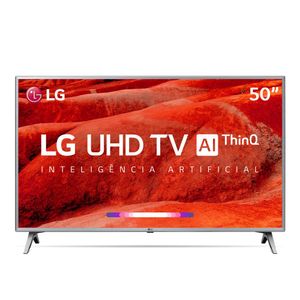 Smart TV 4K Led 50" LG 50UM7510 Wi-Fi 4 HDMI 2 USB ThinQ AI