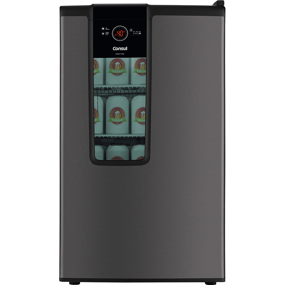 Cervejeira Consul Mais CZD12AT 82L Frost Free Titanium 220V