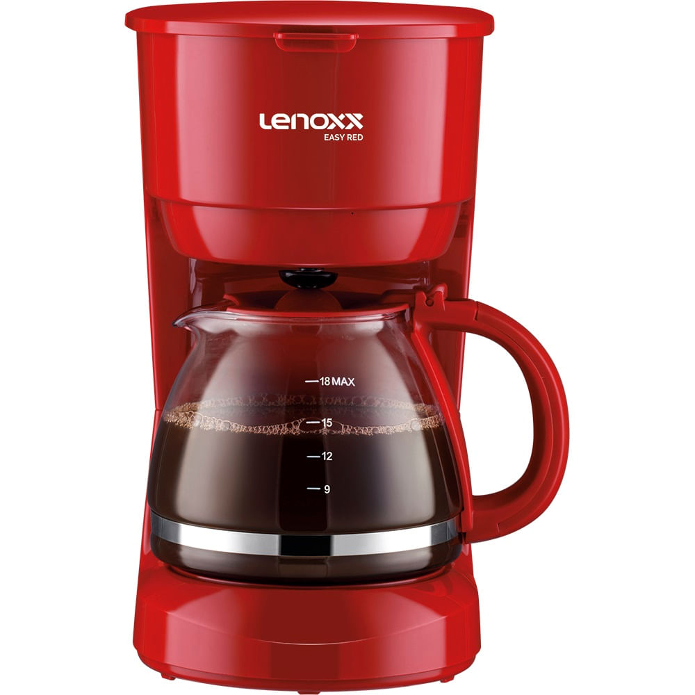 Cafeteira Eletrica Lenoxx Easy Red 18 Xícaras Vermelha 110V