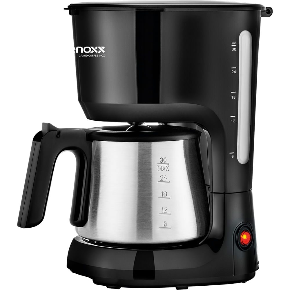 Cafeteira Elétrica Lenoxx Grand Coffee Inox PCA035 30 Xícaras Preta 110V