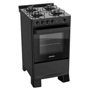 Fogão 4 Bocas Suggar Automático Cook FGV408PT Preto