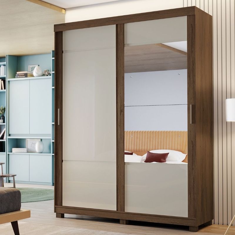 934763-Guarda-Roupa-Casal-2-Portas-de-Correr-3-Gavetas-Com-Espelho-SavanaOff-White-Liz-Lider-Moveis-1