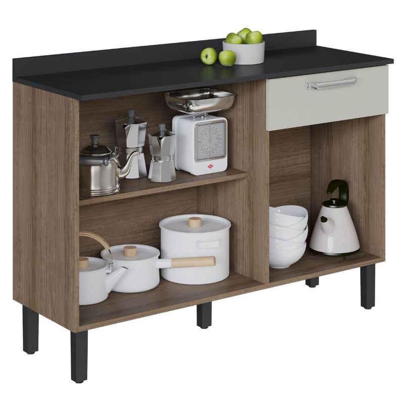 941266-Balcao-de-Cozinha-3-Portas-e-1-Gaveta-CastanhoOff-White-Vegas-Itatiaia-2