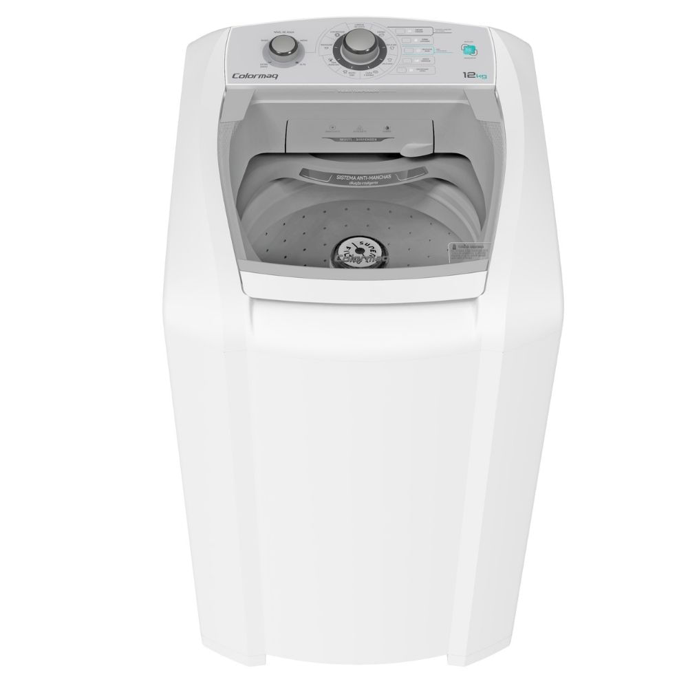 Lavadora de Roupas Colormaq Automática 12kg LCA12 Com Reúso de Água Branca 110V