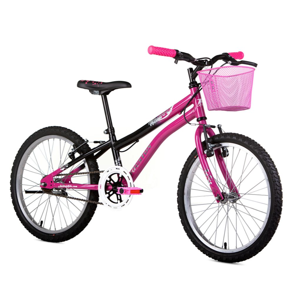 Bicicleta Houston Nina Aro 20 Freio V-Brake Rosa / Preto