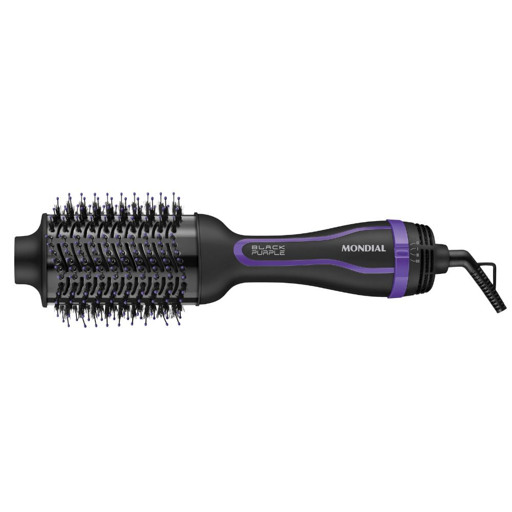 Escova Secadora Mondial Black Purple ES-08 1200W Preta 110V