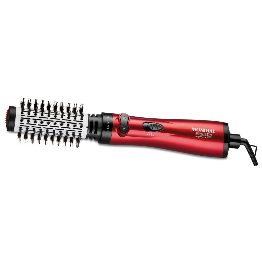 Escova Rotativa Mondial Red Infinity Keratin ER-11-KR 1000W Vermelha 110V
