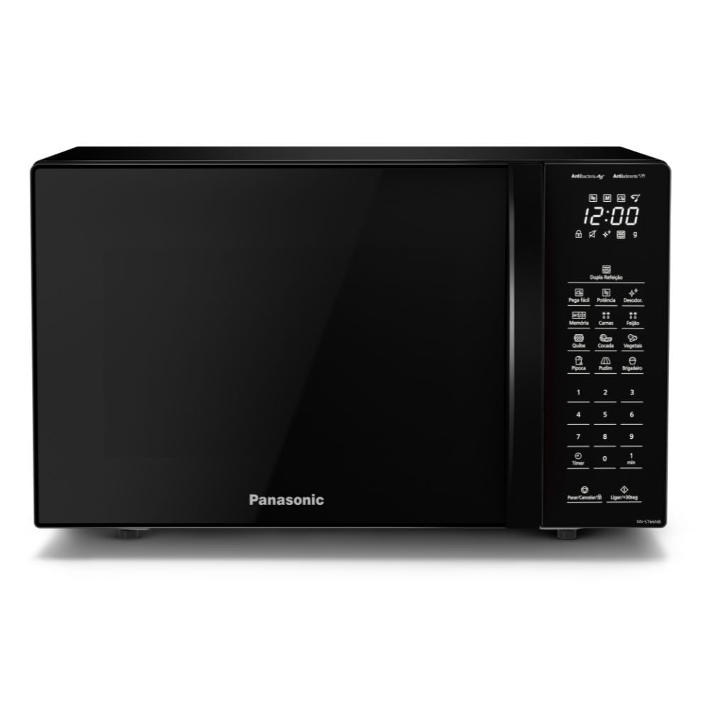 Micro-ondas Panasonic 34L NN-ST66NBRUN Preto 110V