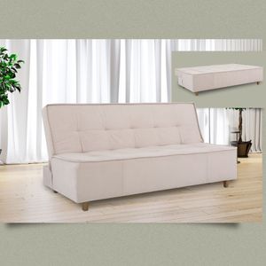 Sofá Cama Bege Eros Marquês Estofados