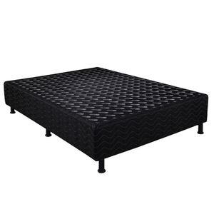 Base Box Casal (138x188) Preta Universal Design Colchões