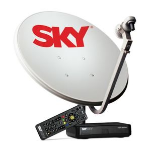 Antena + Receptor Sky Pré-Pago Conforto Vivensis