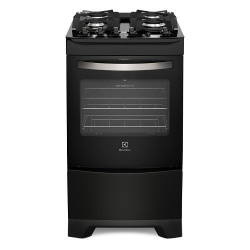 Fogão 4 Bocas Electrolux Automático com Mesa de Vidro 52LPV Preto