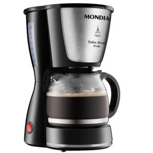 Cafeteira Elétrica Mondial C30 DOLCE AROME 18 Xícaras Preta/Inox