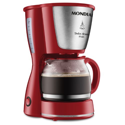 Cafeteira Elétrica Mondial Dolce Arome C-35 18 Xícaras Vermelha/Inox 110V