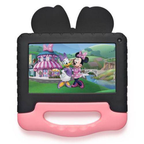 Tablet Multi Kids Minnie NB414 Tela 7" 64GB Quad-Core Preto/Rosa