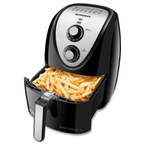 Fritadeira Elétrica Sem Óleo/Air Fryer Mondial Grand Family AFN-50-BI 5L Com Timer 110V