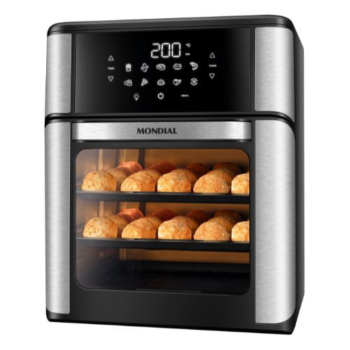 Fritadeira Elétrica Sem Óleo/Air Fryer Mondial AFO/AFON-12L-BI 12L Com Timer 220V