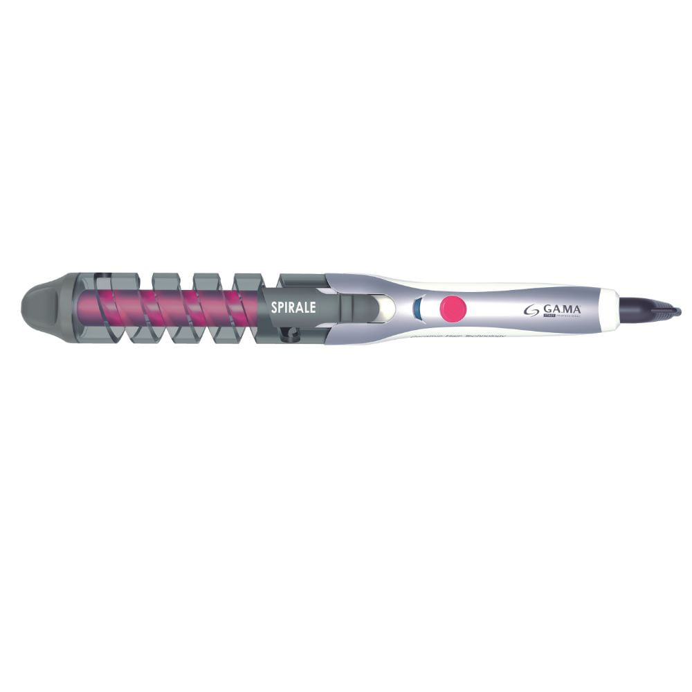Modelador de Cachos Gama Spirale 180°C Rosa/Branco