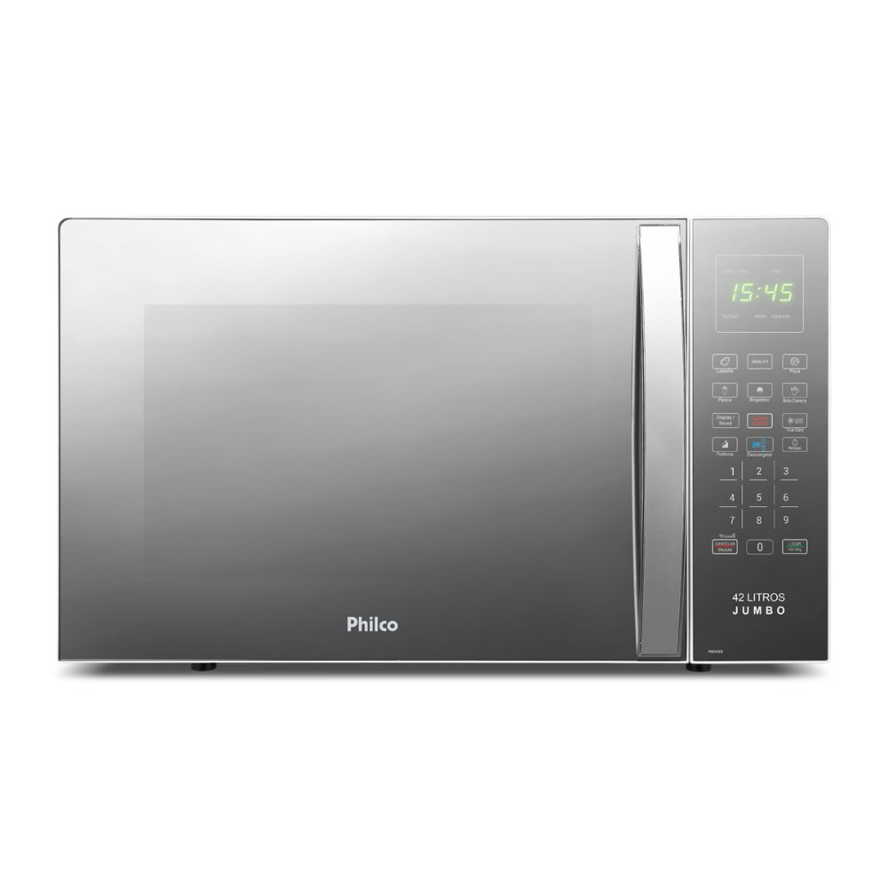 Micro-Ondas Philco 42L PMO42EB Branco Espelhado 110V