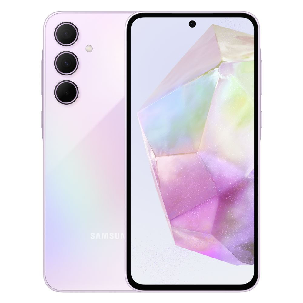 Smartphone Samsung Galaxy A35 256GB Rosa 5G - 8GB RAM Câmera Tripla + Selfie 13MP Tela 6.6"