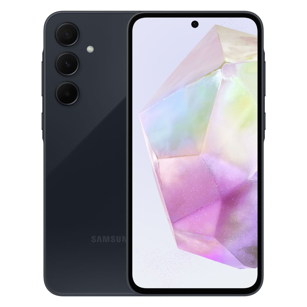 Smartphone Samsung Galaxy A35 256GB Azul Escuro 5G - 8GB RAM Câmera Tripla + Selfie 13MP Tela 6.6"