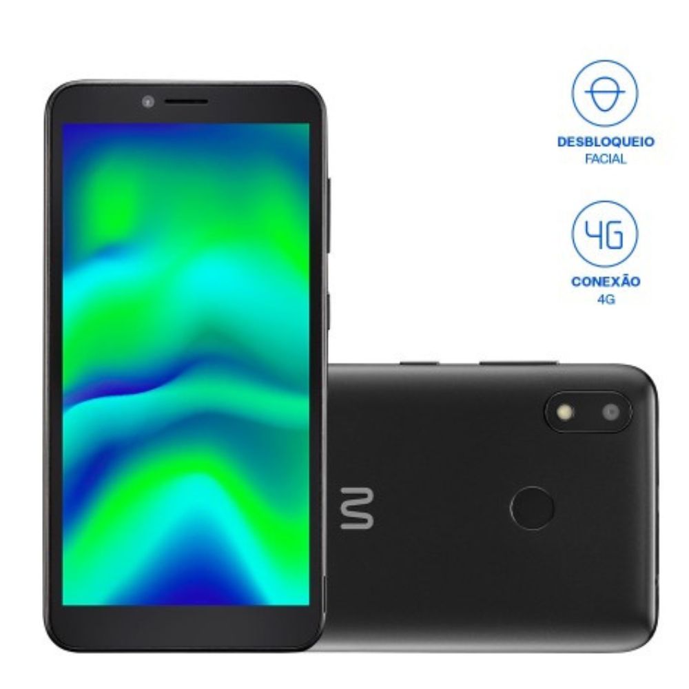 Smartphone Multi F Pro 2 P9152 32GB Preto 4G - 1GB Traseira 8MP + Selfie 5MP Tela 5.5"