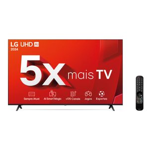 Smart TV 4K UHD 50" LG 50UT8050PSA Wi-Fi Inteligência Artificial 3 HDMI 2 USB