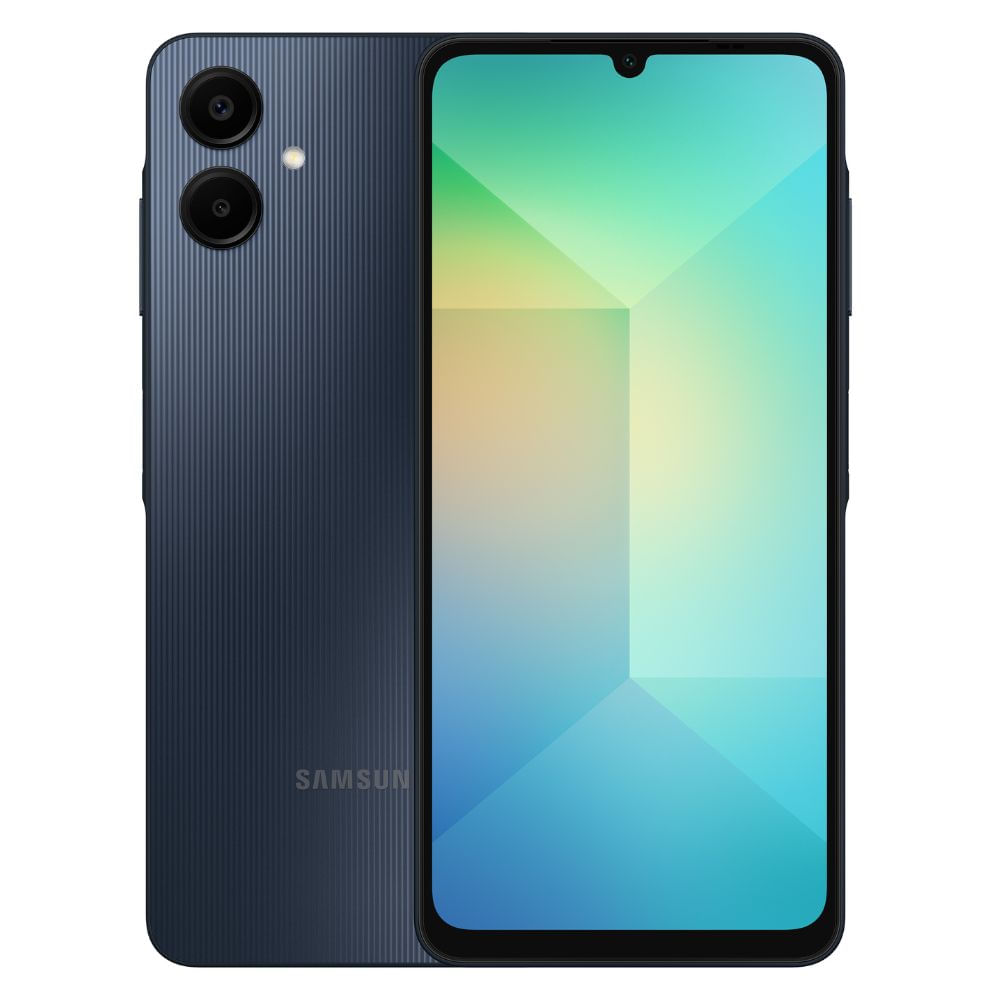 Smartphone Samsung Galaxy A06 128GB Azul Escuro 4G - 4GB Câmera Dupla + Selfie 8MP Tela 6.7"