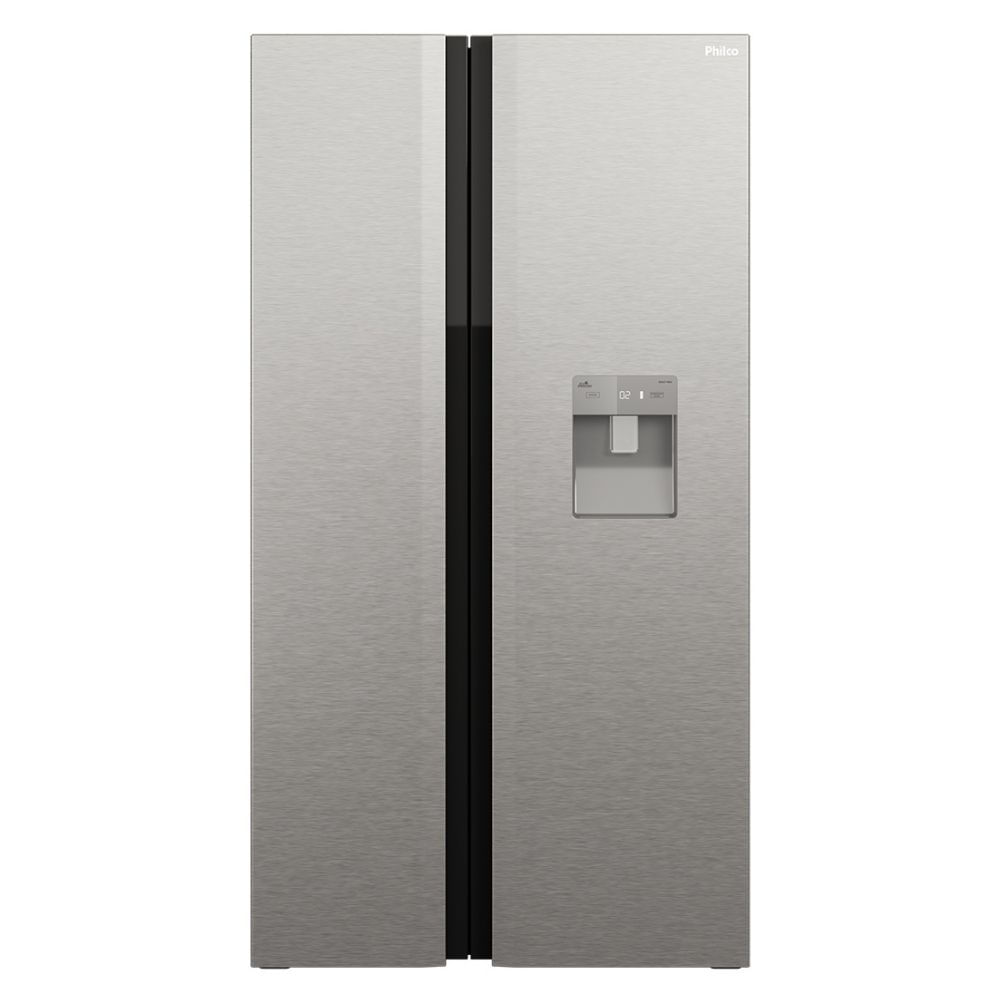 Geladeira Philco Frost Free Inverter Side by Side 486L PRF504ID Inox 110V