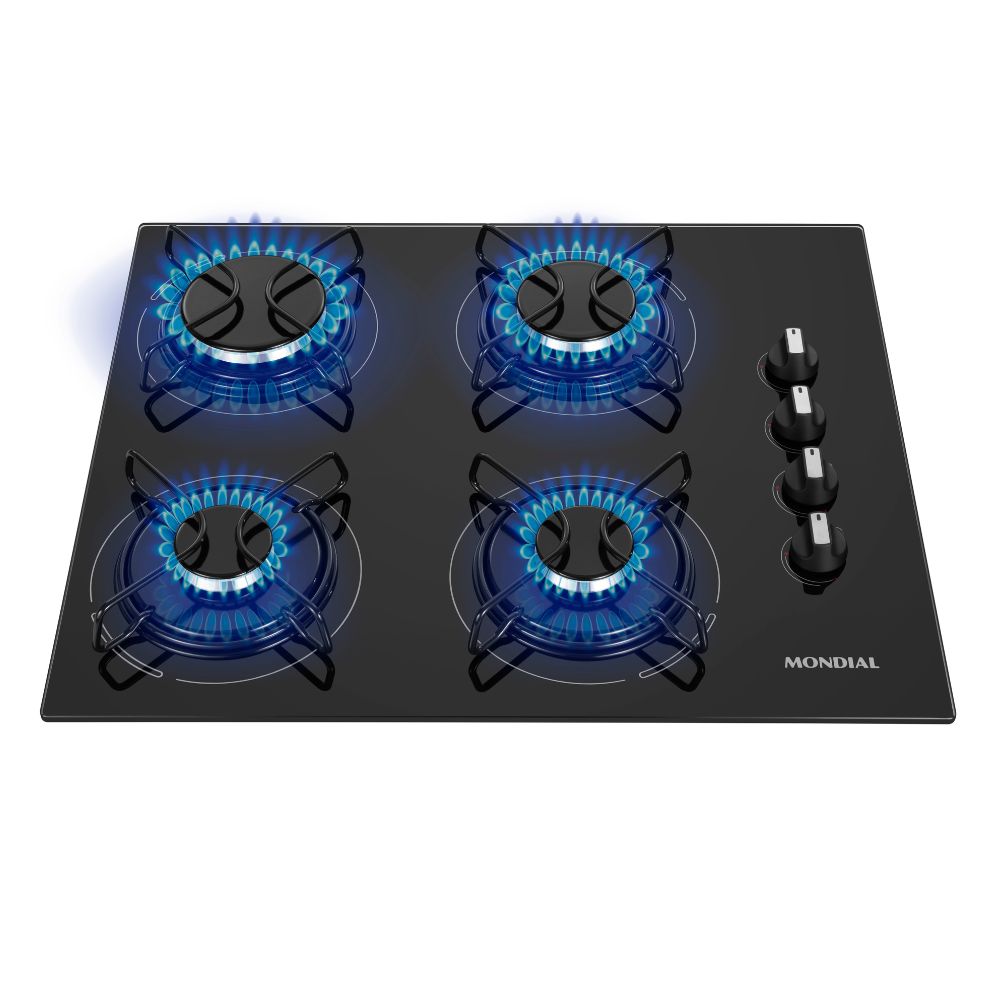 Cooktop 4 Bocas Mondial Automático CTG-01 Preto