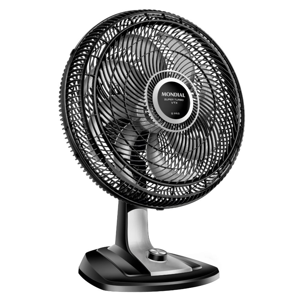 Ventilador de Mesa Mondial Turbo VTX-40 40cm 8 Pás Preto 110V