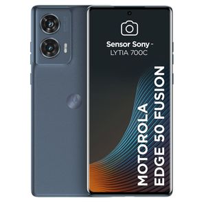 Smartphone Motorola EDGE 50 Fusion 256GB Azul 5G - 16GB Traseira Dupla + Selfie 32MP Tela 6.7"