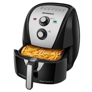Fritadeira Elétrica Sem ÓLeo / Air Fryer Mondial AFN-60-BI 6L Com Timer