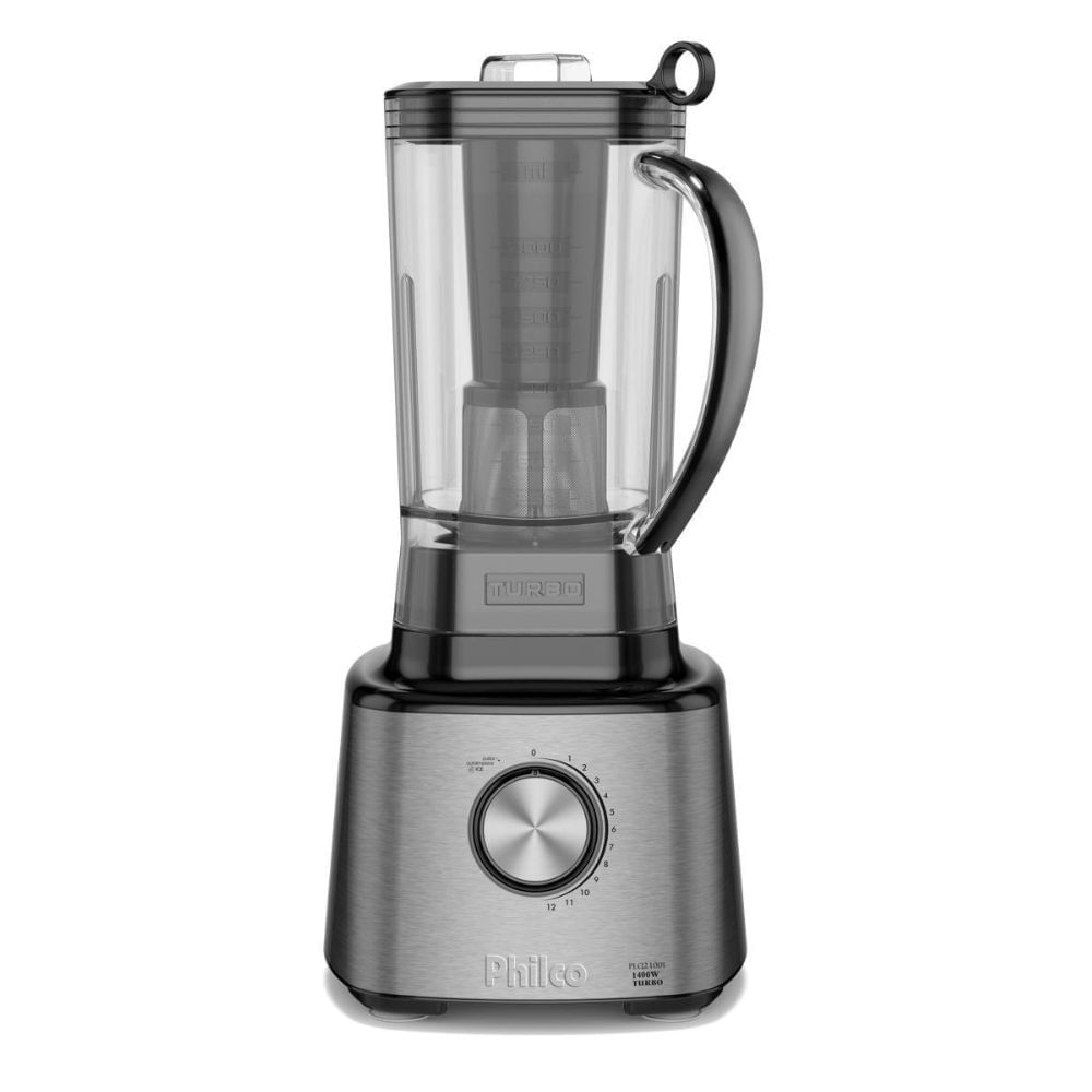 Liquidificador Philco Turbo PLQ2100PI 1400W 12 Velocidades Preto 110V